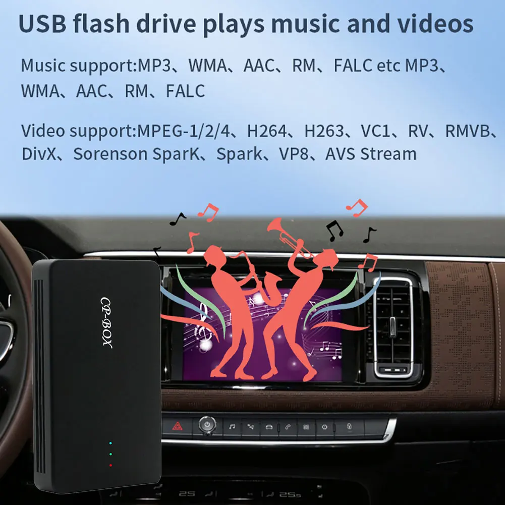 3 in 1 Carplay Kutusu Hızlı Bağlantı Carplay Akışı Desteği Multimedya Video Navigasyon Dönüştürmek Kablolu Kablosuz CarPlay Arabalar için