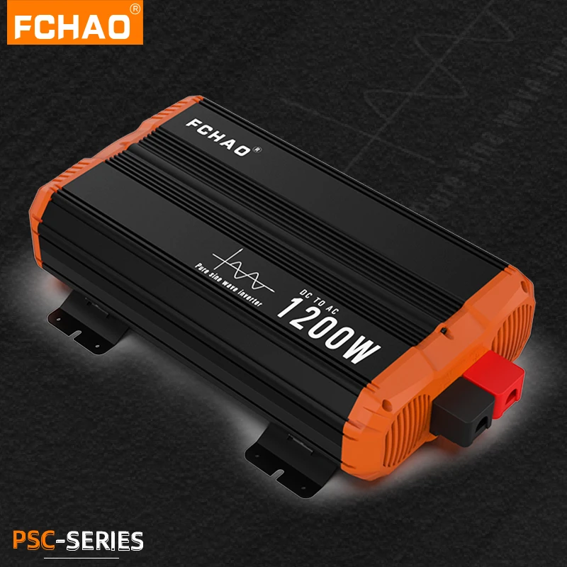 FCHAO anma gücü 1200wt saf sinüs dalga invertör dc 12v 24v için 230v 50HZconverter LCD ekran ile ev araba çok amaçlı invertör