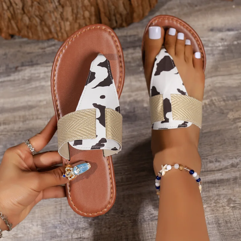 Moda Flip Flop 2023 Taklidi Kadın Terlik Sandalet Ayakkabı Düz Taban Slaytlar Plaj Zapatos De Mujer ev terliği Kauçuk 43