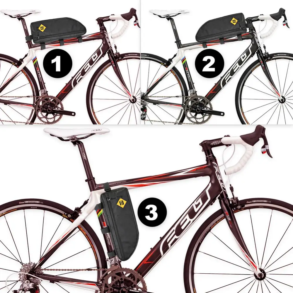 Bisiklet Üçgen Ön Tüp şasi çantası Polyester Bisiklet Çantaları Dağ Bisikleti Kılıfı Çerçeve Tutucu Eyer Paketi MTB Bisiklet Aksesuarları