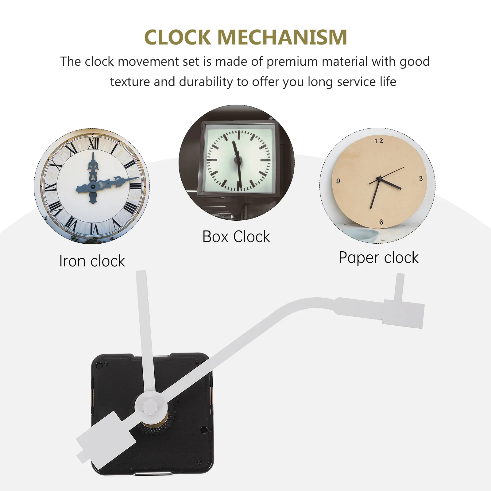 1 Takım Saat Hareketi Sessiz Saat DIY Parçaları Saat Mekanizması Hareketi Değiştirme