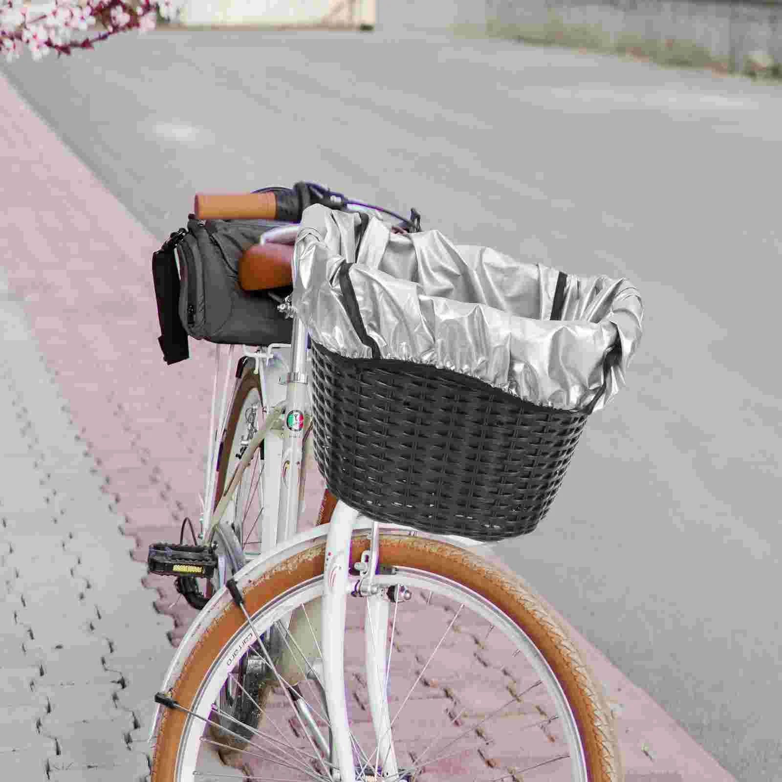 Sepet yağmur kılıfı Pratik Astar Su Geçirmez Tote Çanta Bisiklet Oxford Kumaş Koruyucu